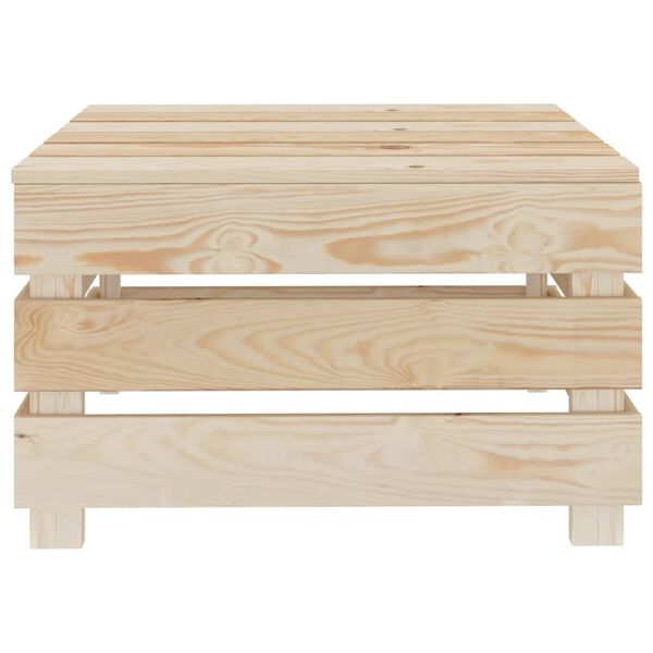 vidaXL Градинска маса от палети, дърво