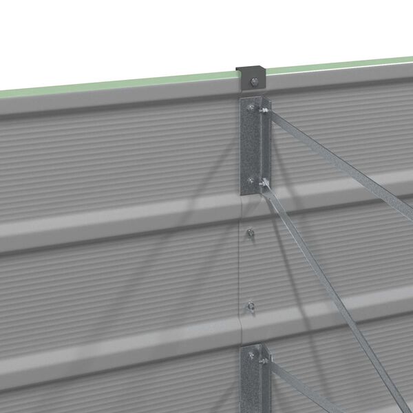 vidaXL Кашпа Пастелно зелено 480 x 50 x 45 см Галванизирана стомана