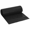 vidaXL Оребрена дренажна плоча Черно 0,5 x 10 м HDPE