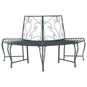 vidaXL Дървесен бенч 4-Брой места 160 х 80 х 89 см Стомана