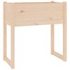 vidaXL Плантер, 78x40x81 см, борово дърво масив
