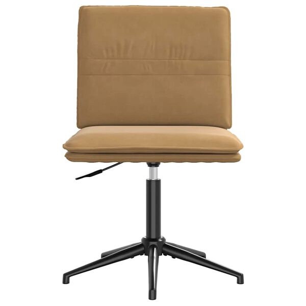 vidaXL Трапезен стол, кафяв, кадифе