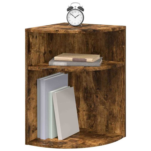 vidaXL Крайна масичка Димян дъб 39,7 x 39,7 x 60 см Инженерно дърво