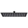 vidaXL Rainshower душ пита, инокс, 30x30 см, квадратна, черна