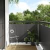 vidaXL Балконски параван, антрацит, 300x90 см, полиратан