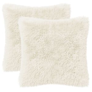 vidaXL Калъфка за възглавница 2 pcs HEERLEN Бяло 30 x 30 cm ПВ флийс