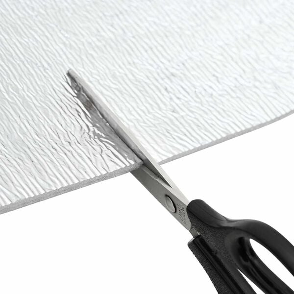 vidaXL Топлоотражател за радиатор Сребрист 25 x 1 m Полиетилен