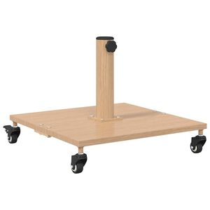 vidaXL Основа за чадър Светло дърво 45 x 45 x 31,5 см