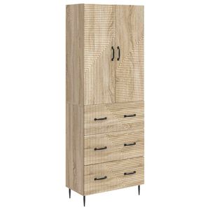 vidaXL Комплект шкафове 2 бр. 66 x 34,5 x 90 см Инженерна дървесина