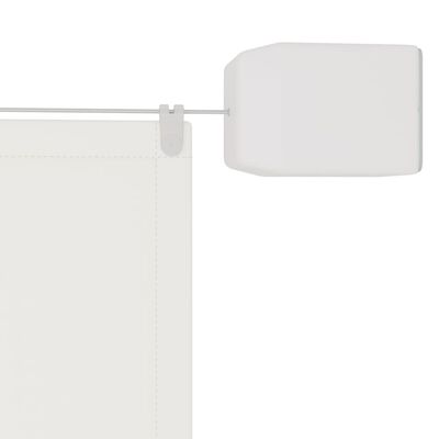 vidaXL Вертикален сенник, бял, 60x420 см, оксфорд плат