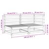 vidaXL Градински диван, 2-местен, бор масив