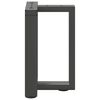 vidaXL Крака за масичка за кафе, Т-образни, 2 бр., антрацит, 28x25x(42-43) см, стомана