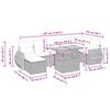 vidaXL Градински диван с възглавници 5 части бежов полиратан акация