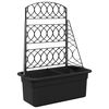 vidaXL Решетка за контейнери Антрацит 58 x 29 x 78 см ПП