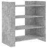 vidaXL Сайдборд, бетонно сив, 73,5x35x75 см, инженерно дърво