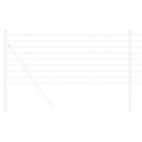 vidaXL Европейска ограда 0,8 x 25 m Желязо с PVC покритие