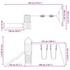 vidaXL Комбинирано детско съоръжение, масивна дугласка дървесина