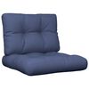 vidaXL Комплект палетни възглавници, нейви синьо, 60x40x12 см, текстил