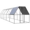 vidaXL Птичарник на открито, 2x10x2 м, поцинкована стомана
