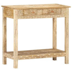 vidaXL Конзолна маса, 80x35x74 cм, манго масив