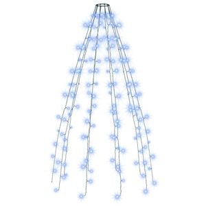 vidaXL Коледни лампички за елха тип мрежа, 150 LED, сини, 150 см