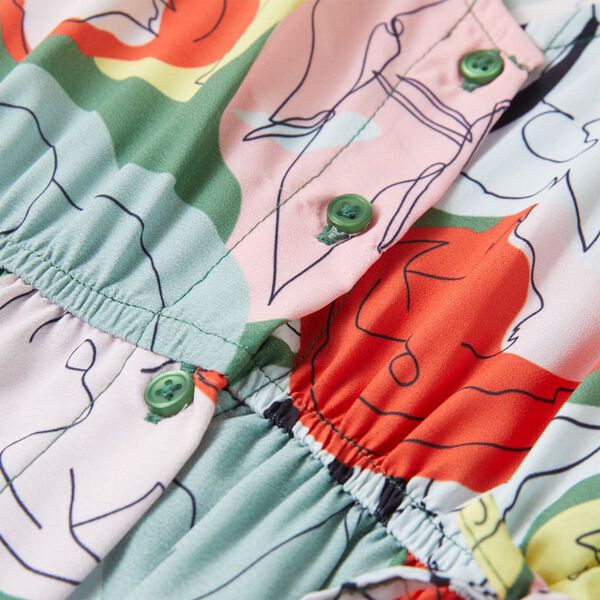 Детска рокля, зелен, 140