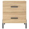 vidaXL Нощно шкафче, дъб сонома, 40x35x47,5 см, инженерно дърво