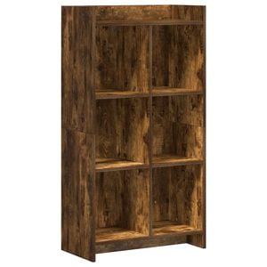 vidaXL Библиотека Опушен дъб 59 x 30 x 111 см Инженерна дървесина