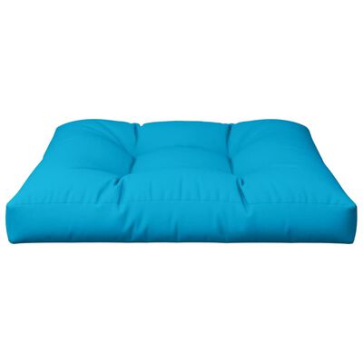 vidaXL Палетна възглавница, синя, 80x80x12 см, текстил