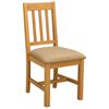 vidaXL Трапезен стол 2 pcs Масивен дъб Бежово 45 x 53 x 92 см