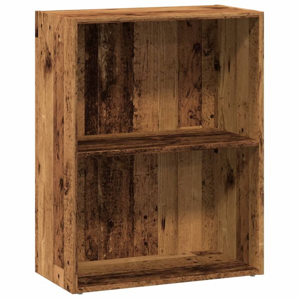vidaXL Библиотека, старо дърво, 60x30x77 см, инженерно дърво