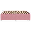 vidaXL Рамка за легло, розова, 200x200 см, кадифе