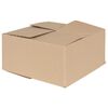 vidaXL Сгъваема кутия 50 бр. Естествен 30 x 30 x 15 cm Картон