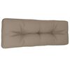 vidaXL Палетна възглавница, таупе, 120x40x12 см, текстил