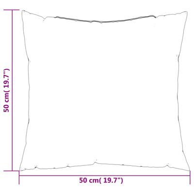 vidaXL Декоративни възглавници, 4 бр, модел на листа, 50x50 см, плат
