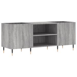 vidaXL Шкаф за винилови плочи сив сонома 121x38x48 см инженерно дърво