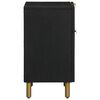 vidaXL Нощно шкафче, черно, 50x33x60 см, инженерно дърво