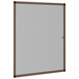 vidaXL Мрежа против насекоми за прозорци Кафяво 120 x 140 cm
