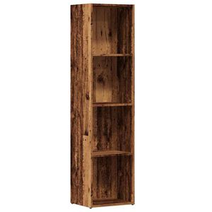 vidaXL Шкаф за книги от старо дърво 36x30x143 cm Инженерна дървесина