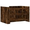 vidaXL Кафе маса, опушен дъб, 80x50x50 см, инженерно дърво