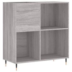 vidaXL Шкаф за винилови плочи сив сонома 84,5x38x89 см инженерно дърво