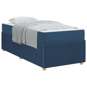 vidaXL Рамка за легло Синьо 80 x 200 cm текстил
