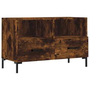 vidaXL ТB шкаф, опушен дъб, 80x36x50 см, инженерно дърво