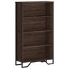 vidaXL Библиотека, кафяв дъб, 80x31x137,5 см, инженерно дърво
