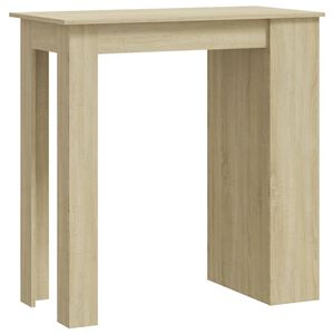 vidaXL Бар маса с рафтове сонома дъб 102x50x103,5 см инженерно дърво