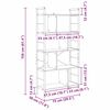 vidaXL Рафт за книги Дъб 75 x 30 x 156 см Инженерно дърво