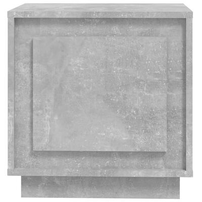 vidaXL Нощно шкафче, бетонно сиво, 44x35x45 см, инженерно дърво