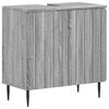 vidaXL Шкаф за мивка в баня ZWOLLE Сив Сонома 59,5 x 31,5 x 59 см
