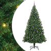 vidaXL С изкуствено коледно дърво с 300 LED светодиода Зелен 240 cm