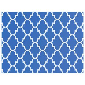vidaXL Външен килим ARAKIL Синьо 300 x 400 cm ПП